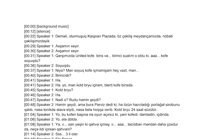 accurately transcribe your azerbaijani audio and video files